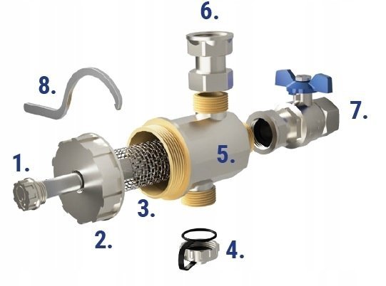 FILTR MAGNETYCZNY SEPARATOR ZANIECZYSZCZEŃ 3/4 ART.16-20
