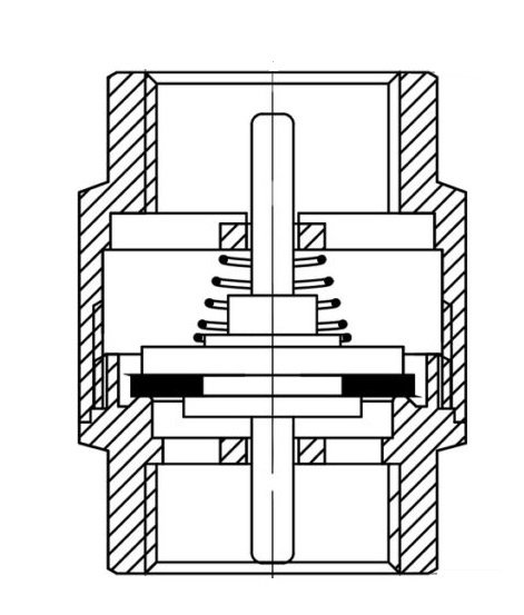 ZAWÓR ZWROTNY KIERUNKOWY 6/4&quot; cala DN40 Plastikowy Grzybek ART.13-40.ZZWR