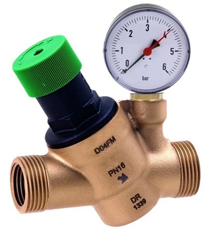 Honeywel Reduktor Regulator Ciśnienia Wody 1/2&quot; D04FM-1/2A + MANOMETR