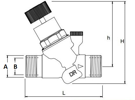 Honeywel Reduktor Regulator Ciśnienia Wody 3/4" D04FM-3/4A