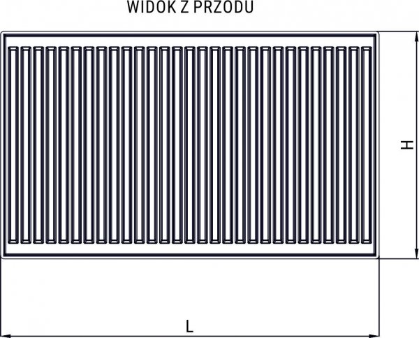 GRZEJNIK DIAMOND TYP C22 600X400 PŁYTOWY STALOWY PODŁĄCZENIE BOCZNE