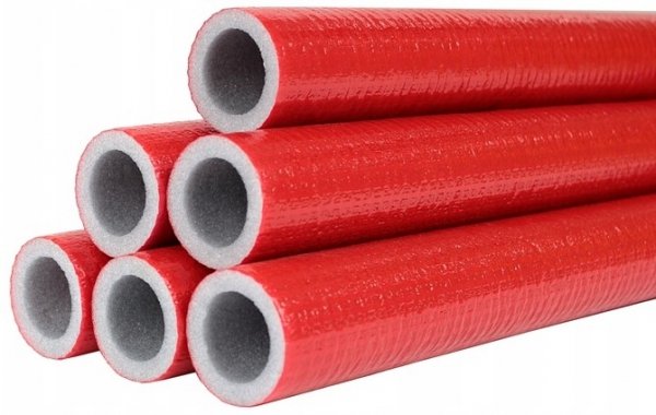 IZOLACJA OTULINA NA RURĘ PEX MIEDZIANĄ PP FI 15/6mm CZERWONA 2m