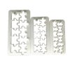 Zestaw plastikowych wykrojników/ forma do odciskania - PUZZLE - 3szt.