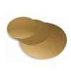Podkład krążek pod tort ZŁOTY gładki 28cm - 10 szt