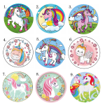 Opłatek waflowy na tort JEDNOROŻEC unicorn (różne wzory) 20cm