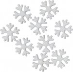 Dekoracja cukrowa - Płatki śniegu - 10 szt