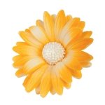 Margaretka kwiat z masy cukrowej 1 szt. - KOLOR ŻÓŁTY