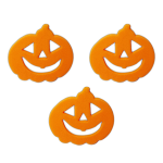 Cukrowa dekoracja na tort DYNIA HALLOWEEN 8cm 3szt