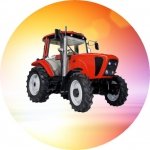 Opłatek na tort TRAKTOR CZERWONY 21