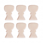 Cukrowa dekoracja na tort komunijny - KIELICHY ECRU 6szt