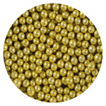 Cukrowe PEREŁKI włoskie na tort ZŁOTE 5mm 20g