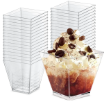 Pucharki do Deserów Monoporcji MINI 60ml 2x25szt Pojemniki Wielorazowe