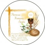 Opłatek na tort komunijny okrągły Bochen - 12 szt