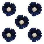 Duże kwiaty cukrowe na tort CHABER 5szt granatowe