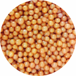 Posypka Cukrowa Perełki ZŁOTE Nabłyszczane Miękkie 5mm 20g