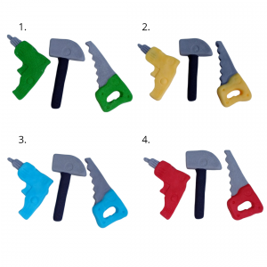 Dekoracja cukrowa na tort narzędzia ZESTAW MAJSTERKOWICZ 3 szt