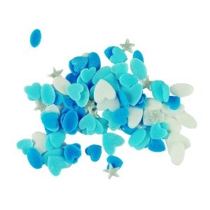 Posypka cukrowa KONFETTI NIEBIESKIE na tort deser 10g