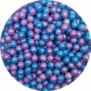 Perełki Cukrowe RÓŻOWO-NIEBIESKIE Nabłyszczane BOY OR GIRL 20g