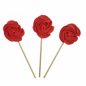 Lizaki Bezowe CZERWONE – Dekoracja na Tort i Deser | 3 sztuk | Hokus