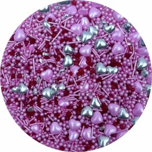 Posypka cukrowa VALENTINE VIBES 100 g – dekoracja do ciast i tortów