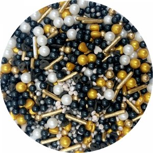 Posypka Cukrowa SPRINK LUXE 20 g – Złoto Czarna Perełki