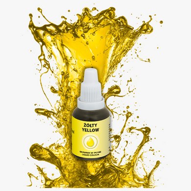 Barwnik spożywczy w płynie ŻÓŁTY 20ml - Food Colours