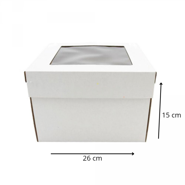 Opakowanie Karton na Tort z okienkiem 26x26x15 1szt