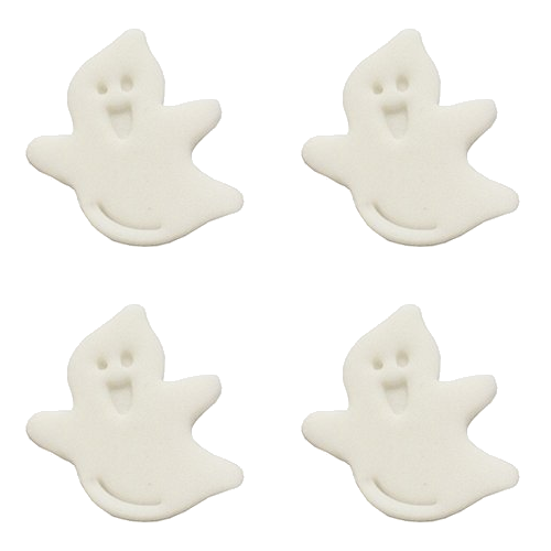 Cukrowa dekoracja na tort DUCHY HALLOWEEN 4,5cm 4szt