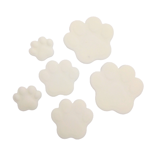 Dekoracja cukrowa PSIE ŁAPKI białe 6 szt. Psi Patrol