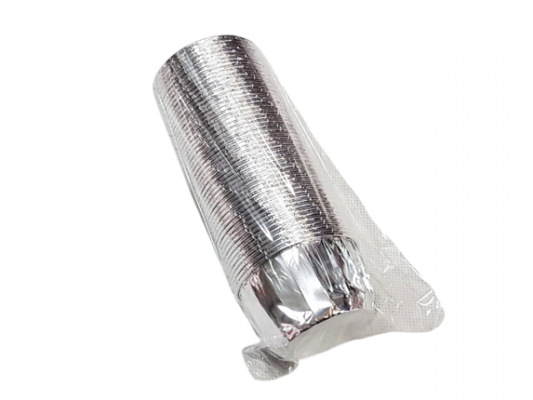 Papilotki Kubeczki Foremki na Muffinki SREBRNE 25szt 65x45mm 