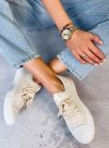 Trampki damskie skarpetkowe BRUNI LT.BEIGE