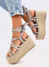 Espadryle na platformie MANON GREY