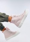 Trampki płócienne za kostkę ROGERS PINK