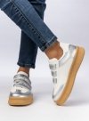 Damskie Sneakersy – Srebrne AURORA SILVER