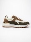 Damskie Sneakersy WHITE ARMY GREEN