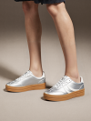 Espadryle damskie eleganckie w kolorze Silver