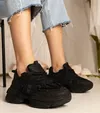 Czarne sneakersy damskie masywne sportowe Zarina