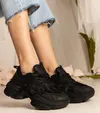 Czarne sneakersy damskie masywne sportowe Zarina