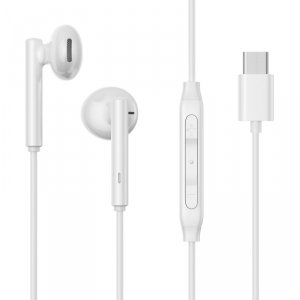 Zestaw słuchawkowy słuchawki douszne USB-C JR-EC05 białe