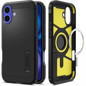 Etui Tough Armor MagSafe z podstawką na iPhone 16 - czarne