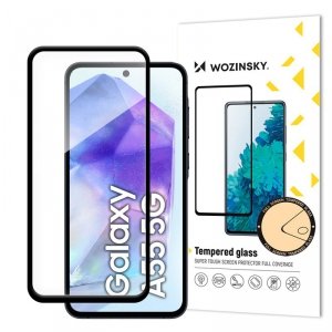 Szkło hartowane super wytrzymałe na cały ekran z ramką do Samsung Galaxy A26 - czarny