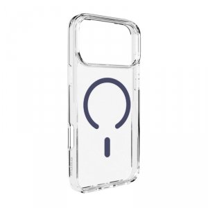 Etui pokrowiec case na iPhone 17 Pro Lite Mag MagSafe - przezroczyste niebieski pierścień
