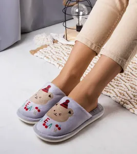 Szare miękkie kapcie Bear