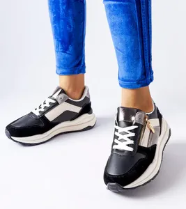 Biało-czarne sneakersy Cecchi