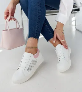 Białe trampki damskie ażurowe sneakersy Semhar