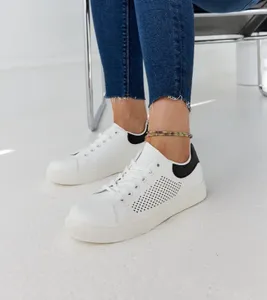 Białe trampki damskie ażurowe sneakersy Semhar
