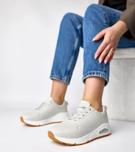 Szare sneakersy na grubej podeszwie Sylvie