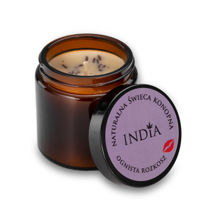 Świeca konopna Ognista rozkosz INDIA 90 g