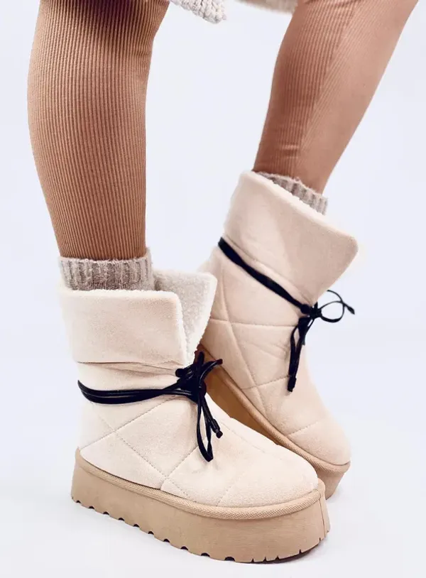 Śniegowce z kożuszkiem PRICE BEIGE