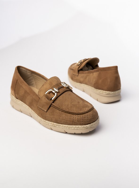 Damskie Mokasyny – Camel LARISA CAMEL
